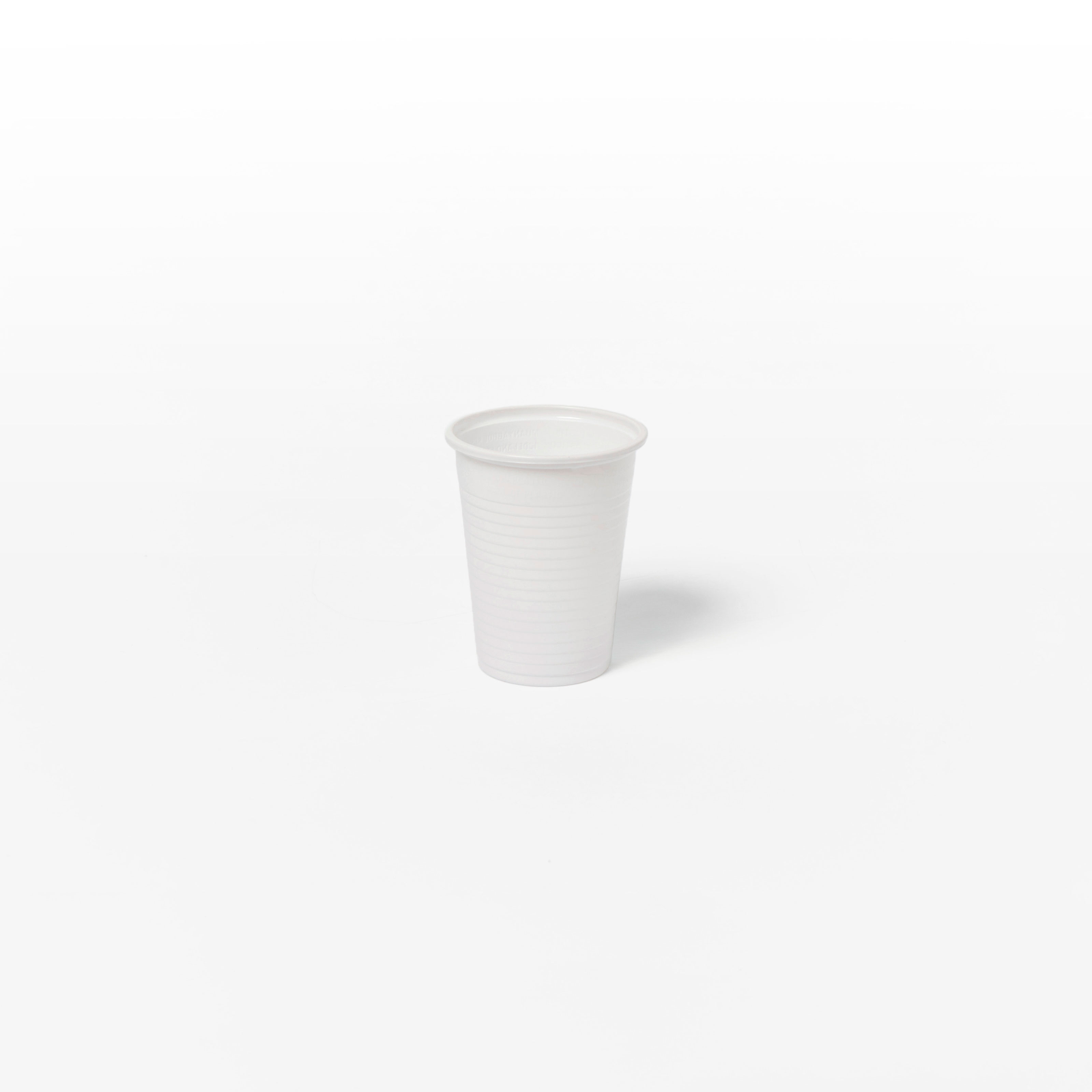 BICCHIERE PLASTICA PP 200 cc BIANCO