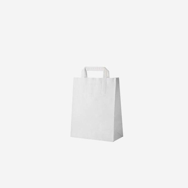 BORSA CARTA F.TO 32+16X45 BIANCA